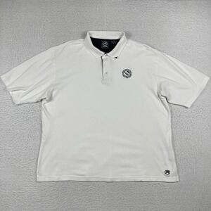 Ahead Polo Shirt Mens XL White Westwood Country Club Casual Travel Vacation Golf
